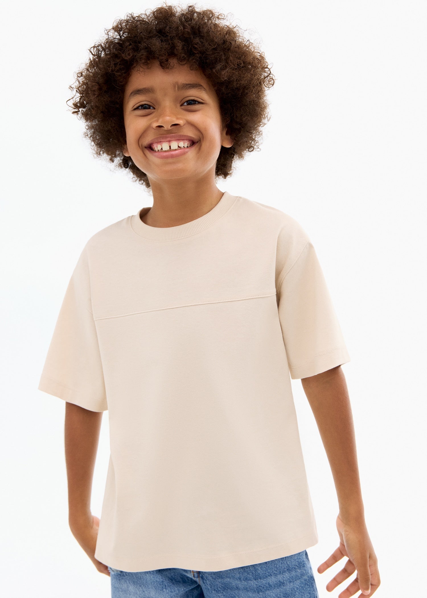 Mango t-shirt newbamc in Sand