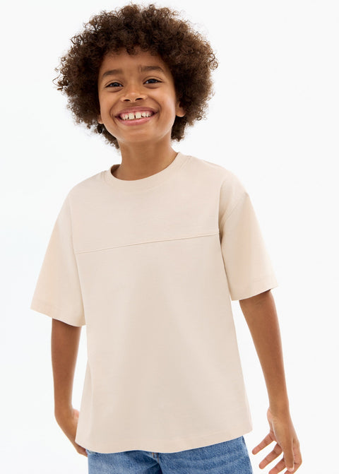 Mango t-shirt newbamc in sand