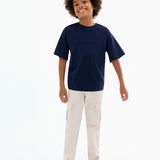 Mango t-shirt newbamc in Navy - 99999999_01