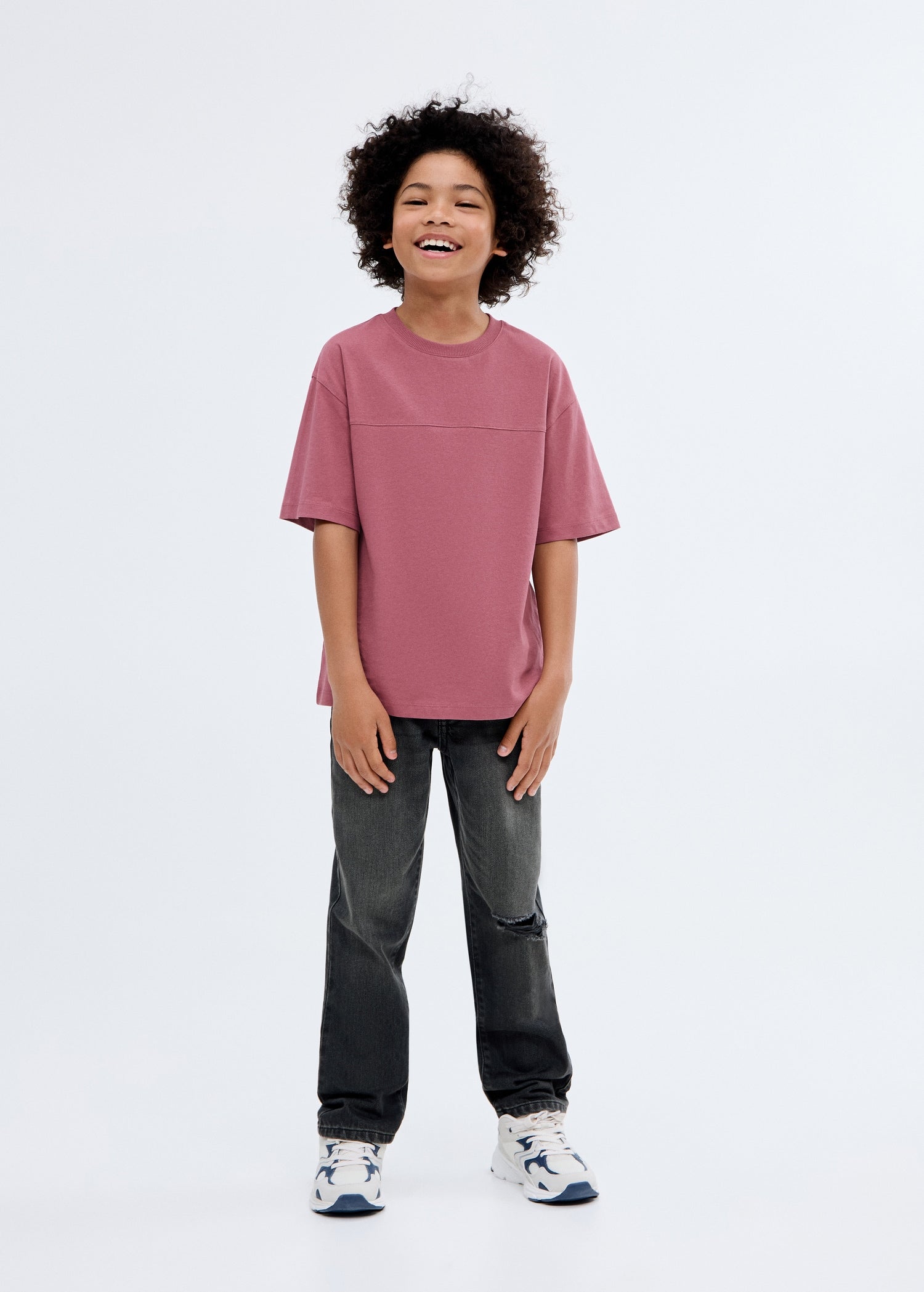 Mango t-shirt newbamc in Wine - 99999999_01