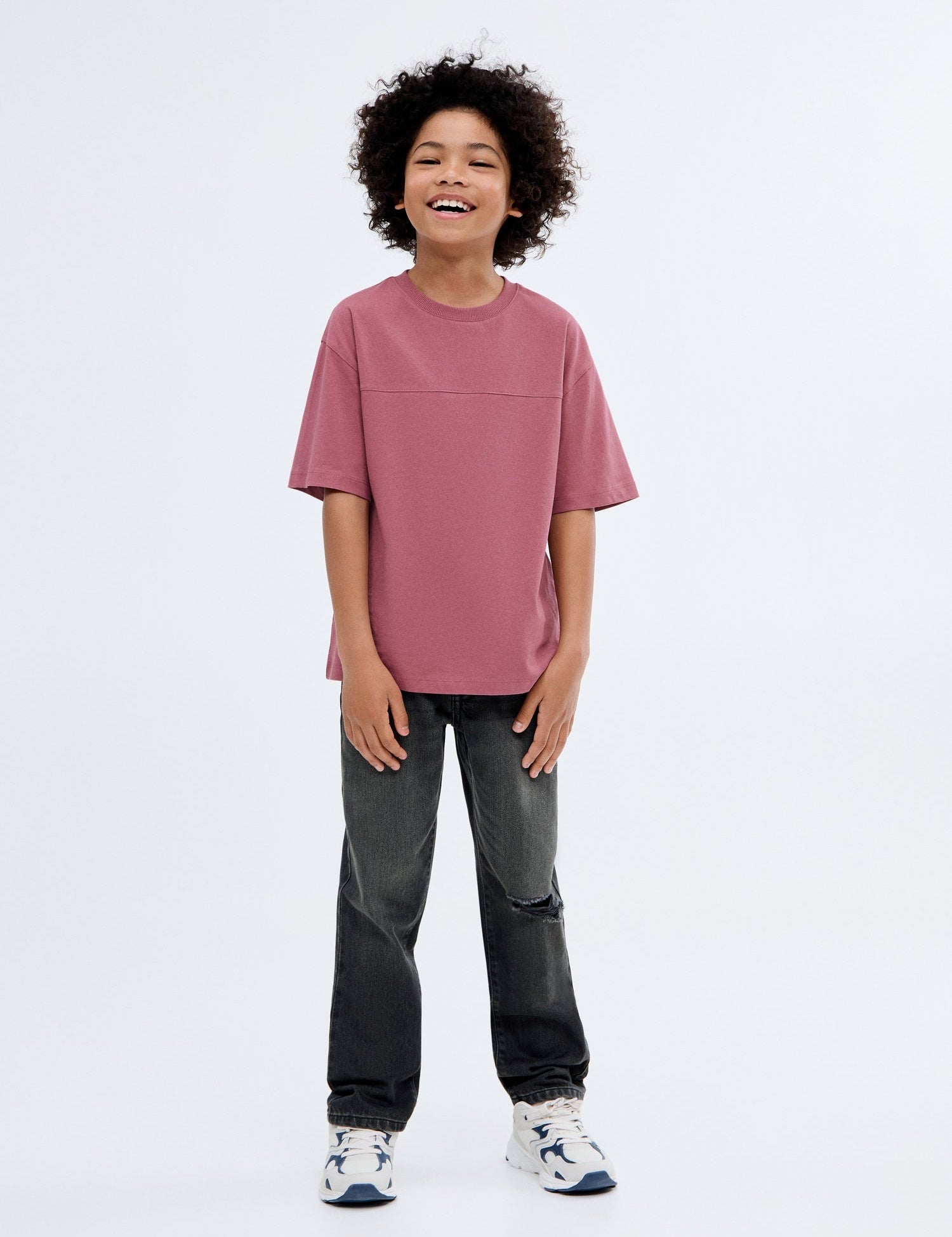 Mango t-shirt newbamc in Wine - 99999999_01