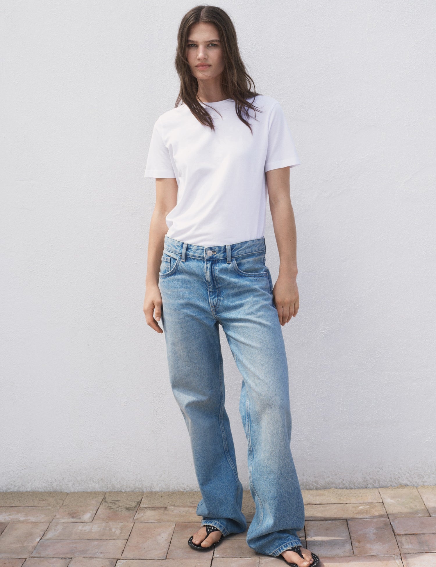 Mango t-shirt chals in White - 99999999_01