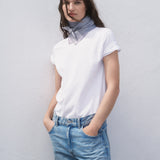 Mango t-shirt chals in White