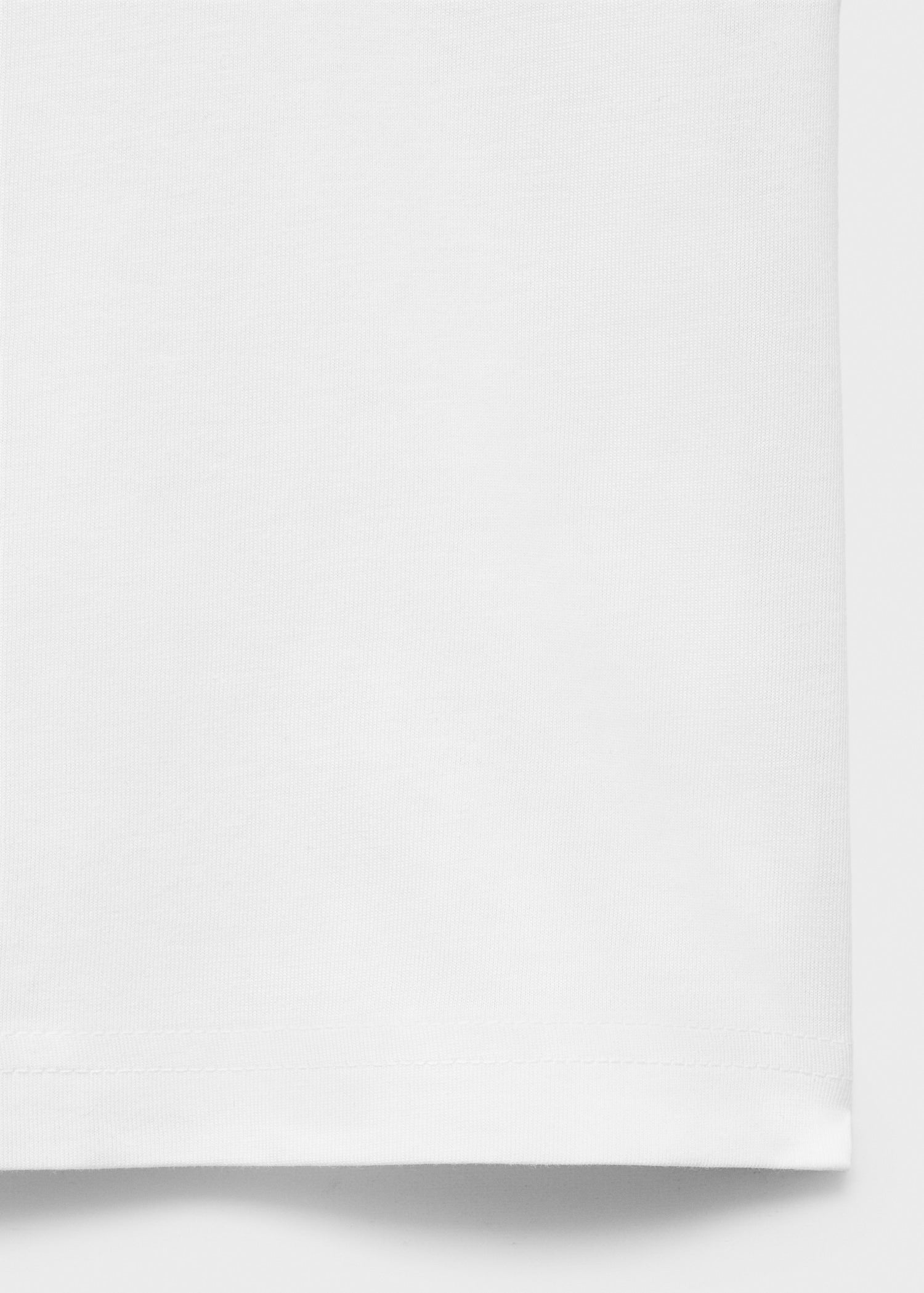 Mango t-shirt chals in White - D0