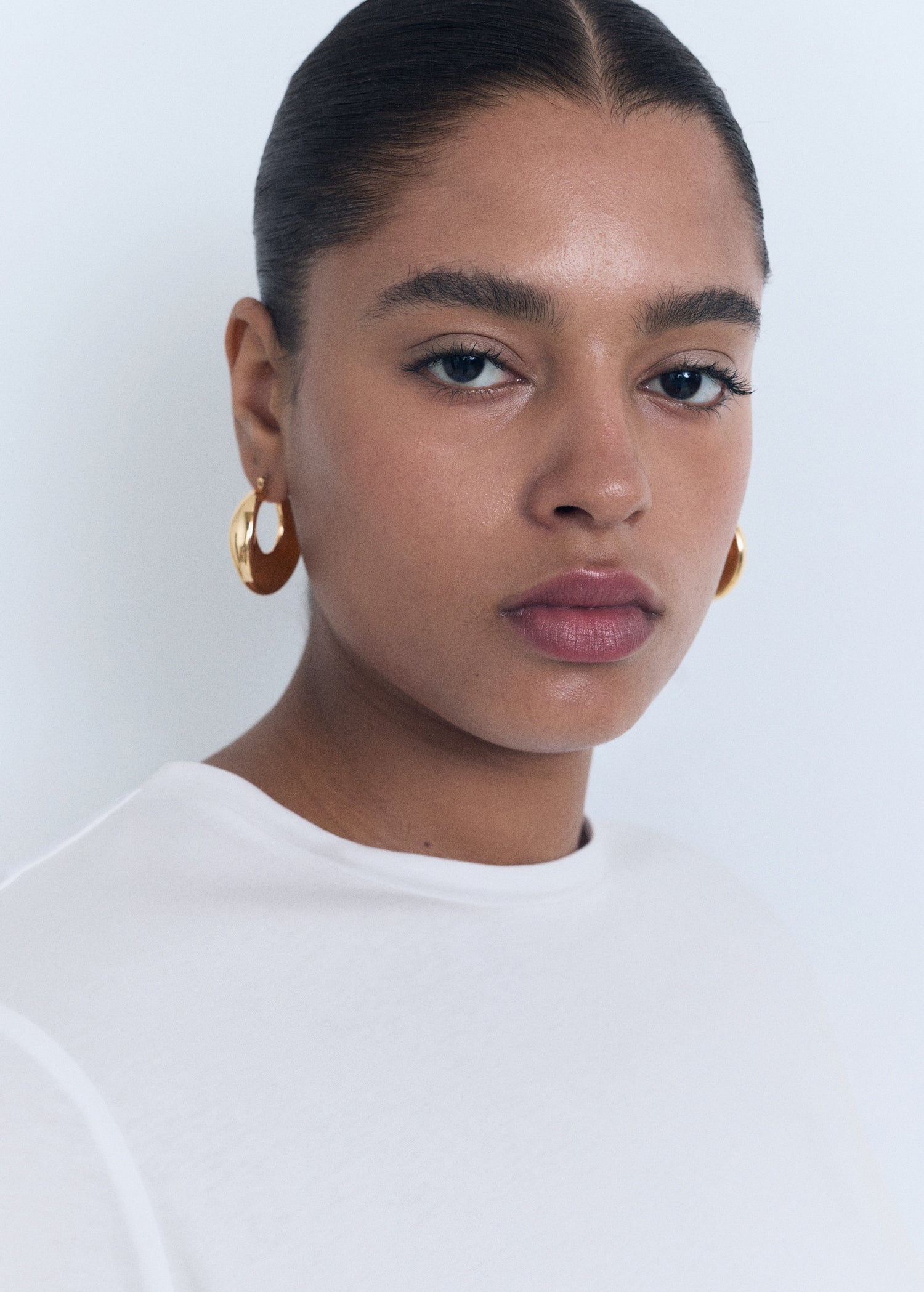 Mango t-shirt chals in White - D4