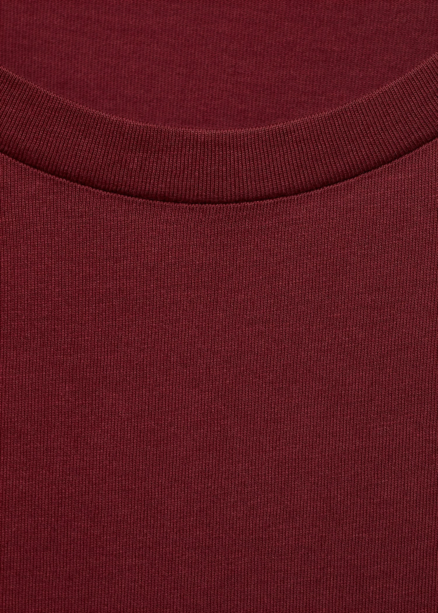 Mango t-shirt chals in Garnet - D8