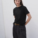 Mango t-shirt chals in Black