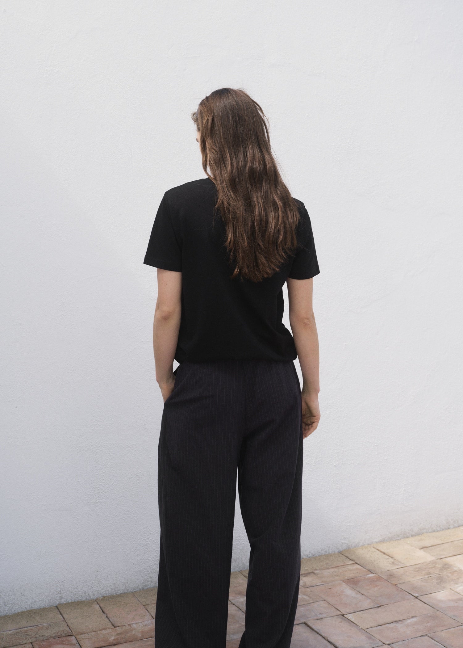 Mango t-shirt chals in Black - R