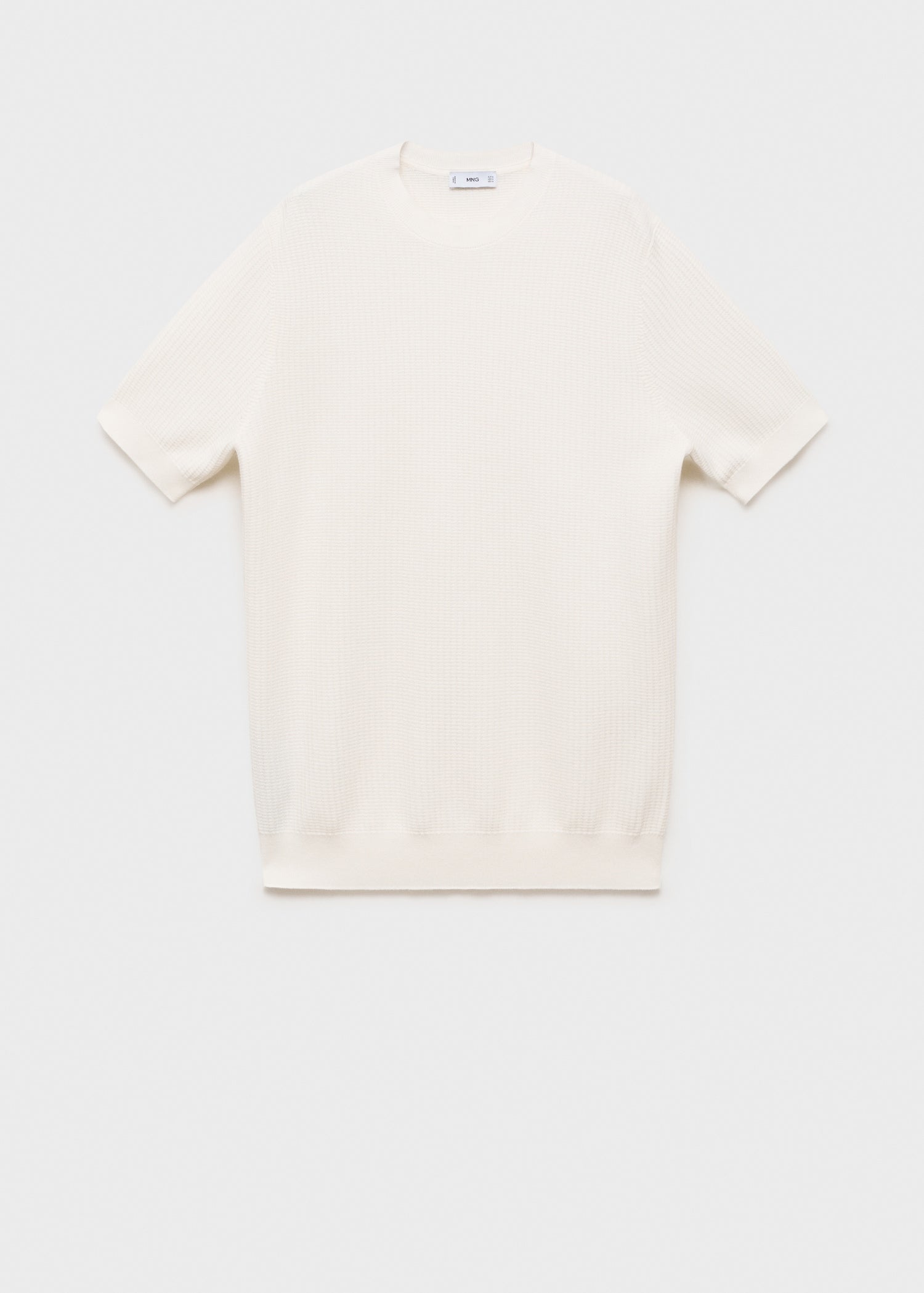Mango t-shirt fluid in Off White - B