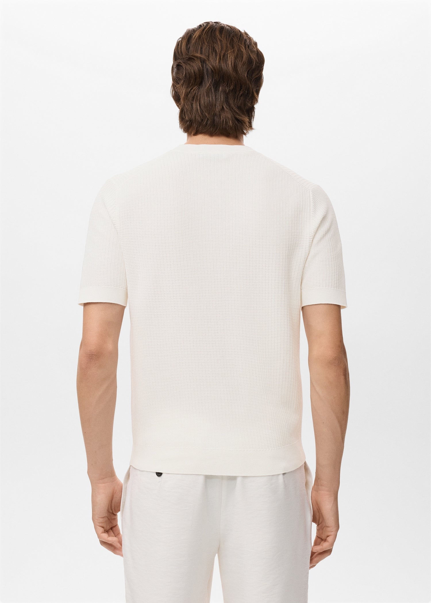Mango t-shirt fluid in Off White - R
