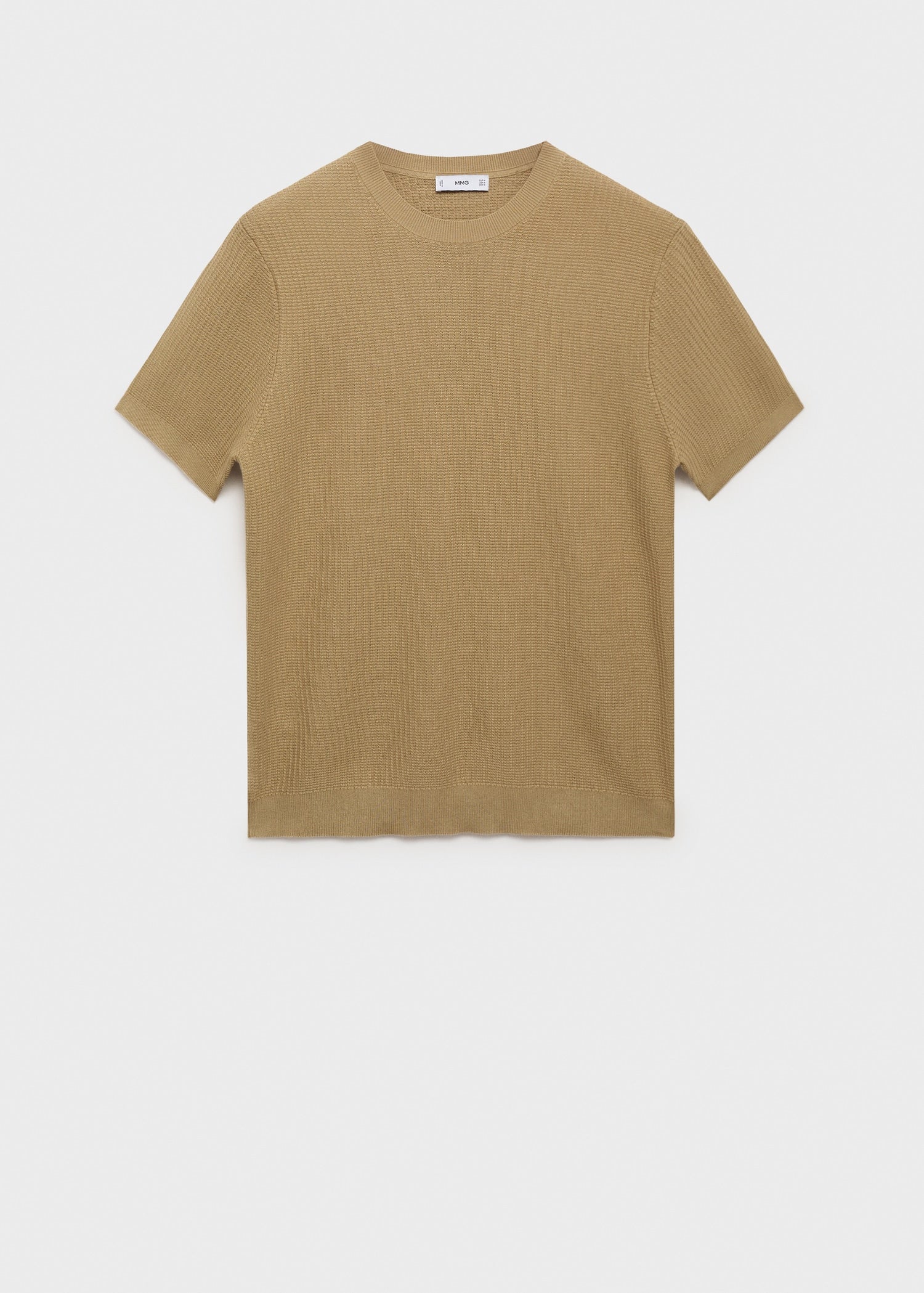 Mango t-shirt fluid in Beige - B