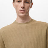 Mango t-shirt fluid in Beige - D1