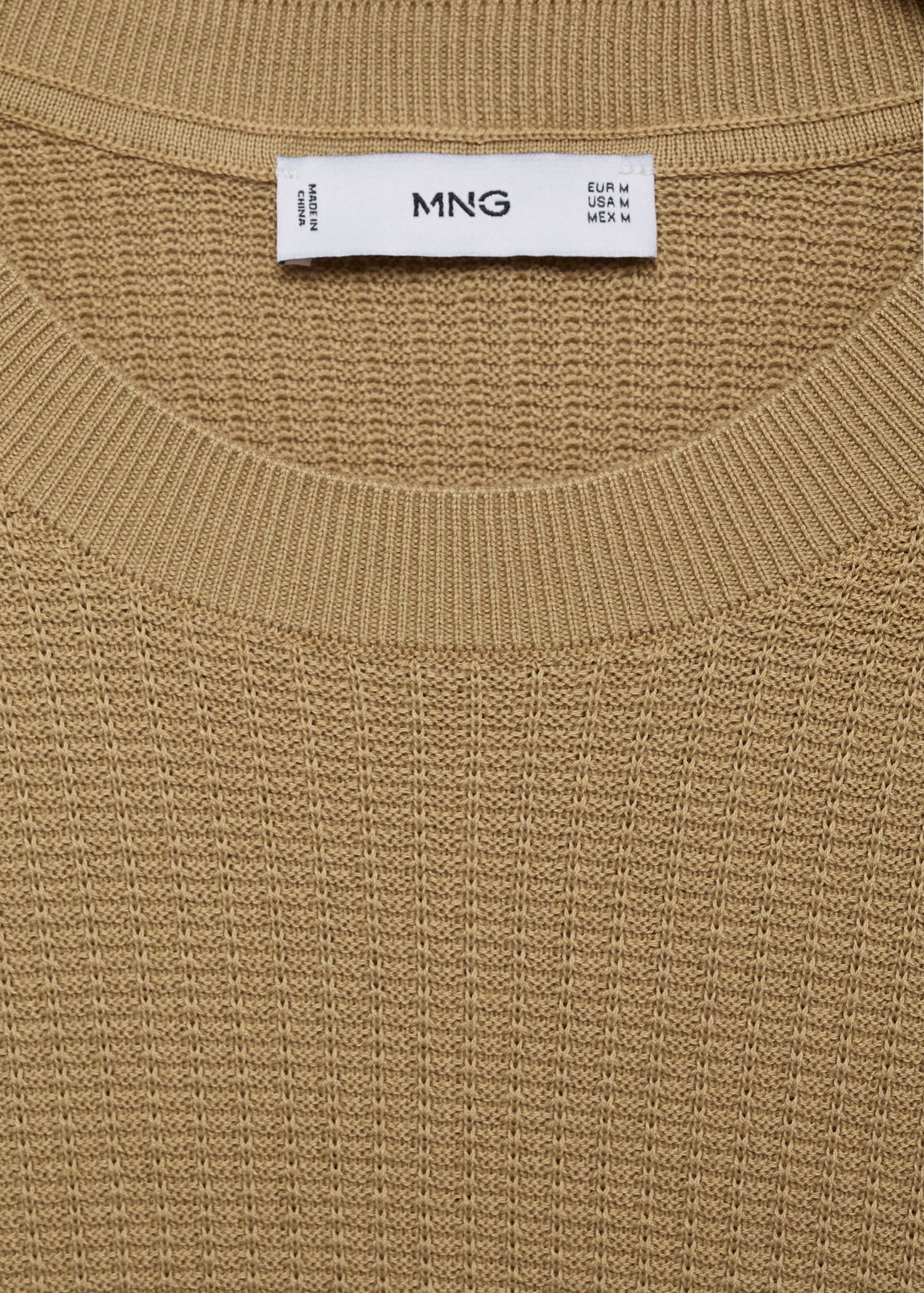 Mango t-shirt fluid in Beige - D8