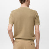 Mango t-shirt fluid in Beige - R