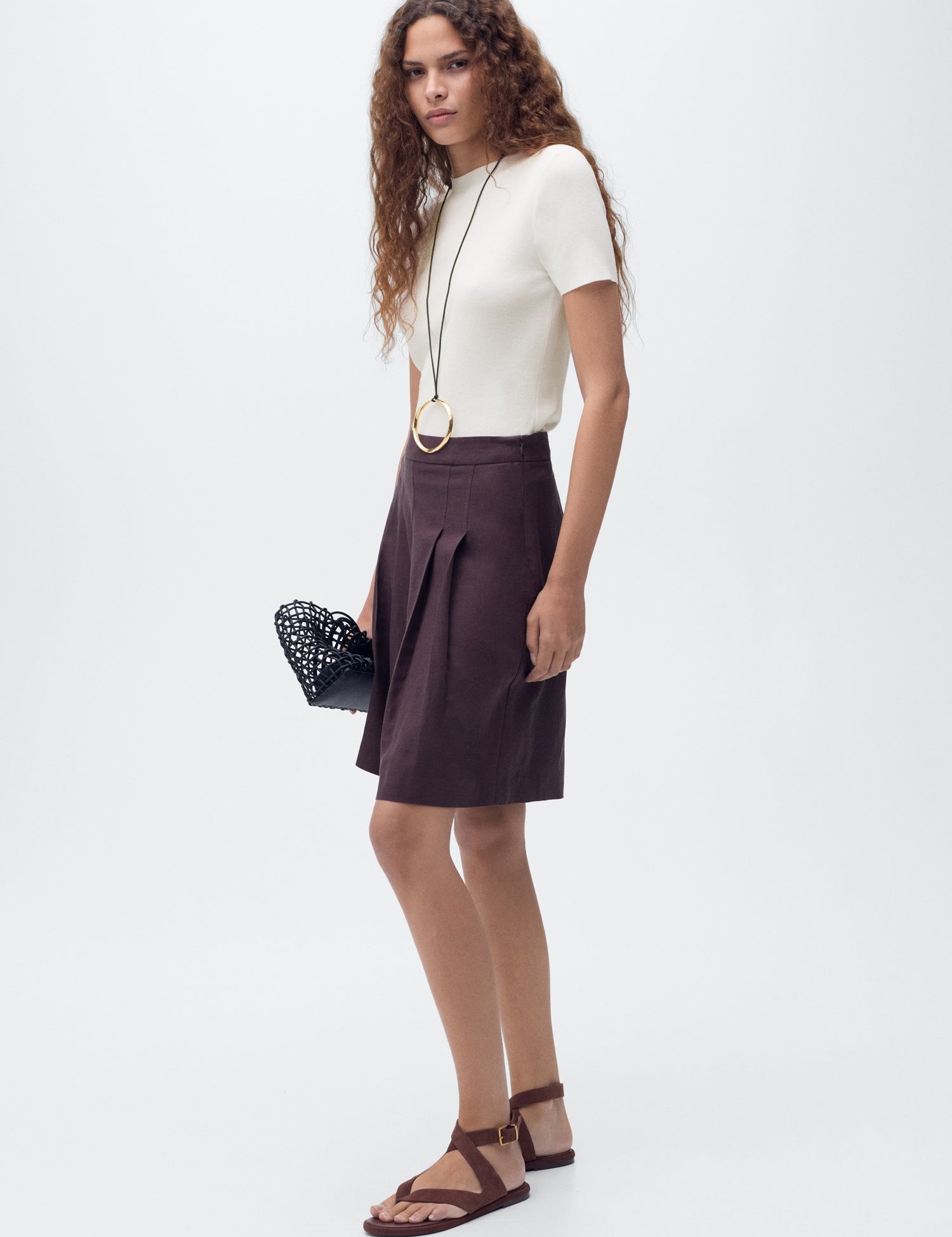 Mango sweater camel in White - 99999999_01