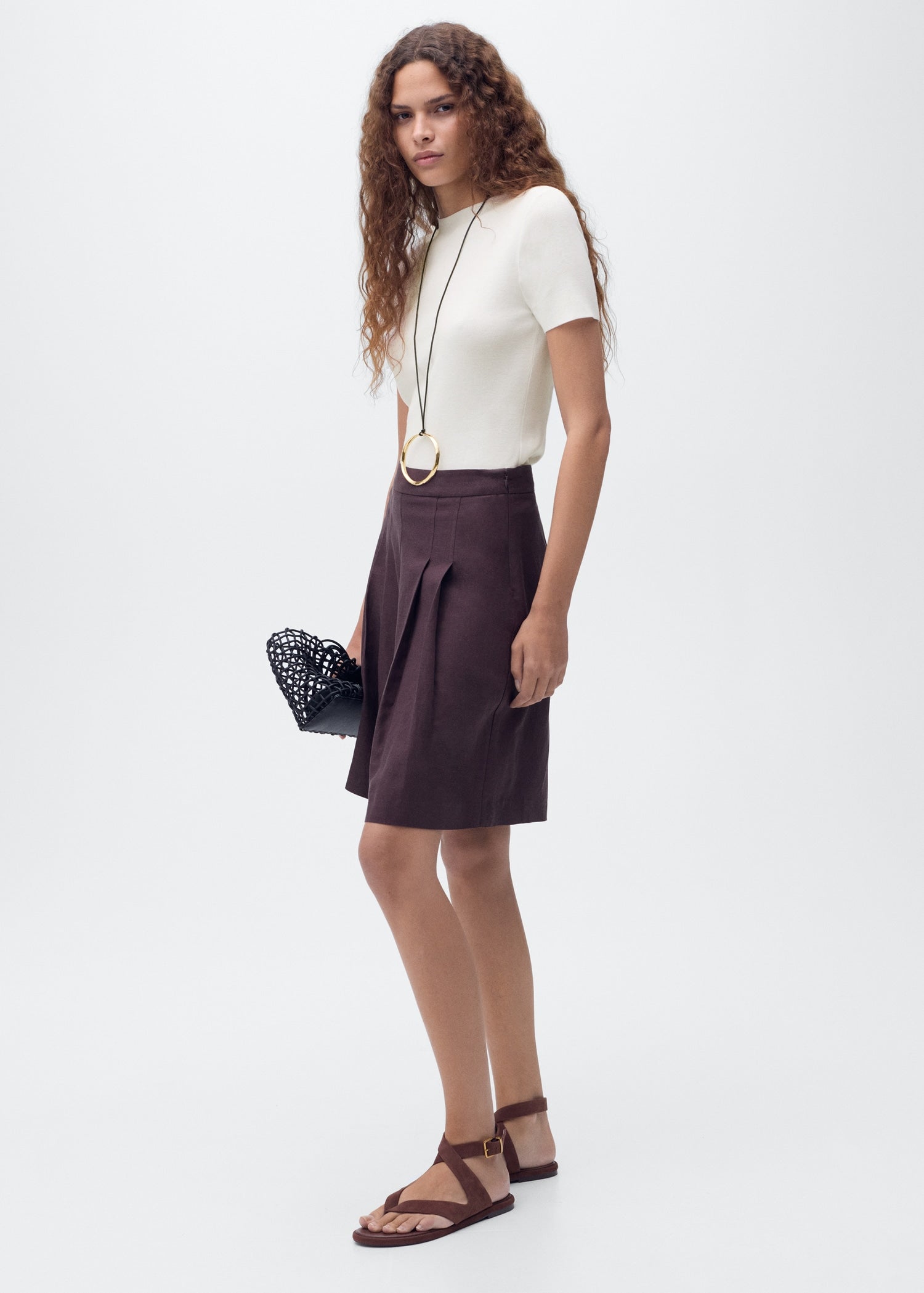 Mango sweater camel in White - 99999999_01