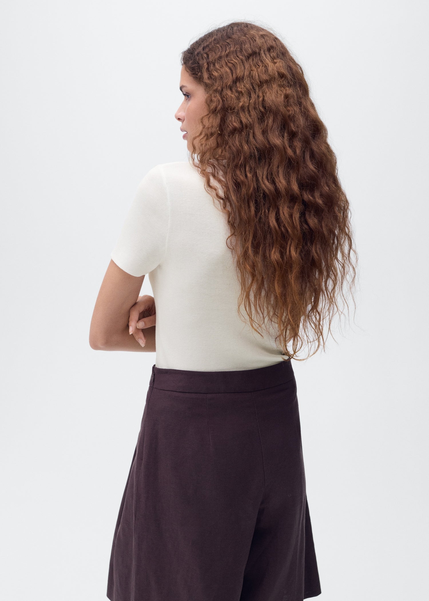 Mango sweater camel in White - R