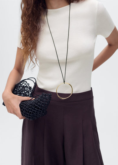 Mango sweater camel in White
