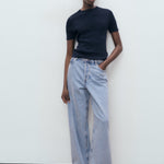 Mango sweater camel in Navy - 99999999_01