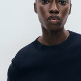 Mango sweater camel in Navy - D1