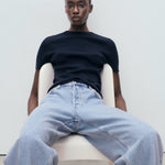 Mango sweater camel in Navy - D2