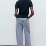 Mango sweater camel in Navy - R