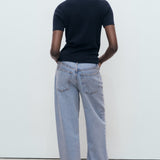 Mango sweater camel in Navy - R