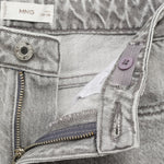 Mango jeans dad in Grey Denim - D0