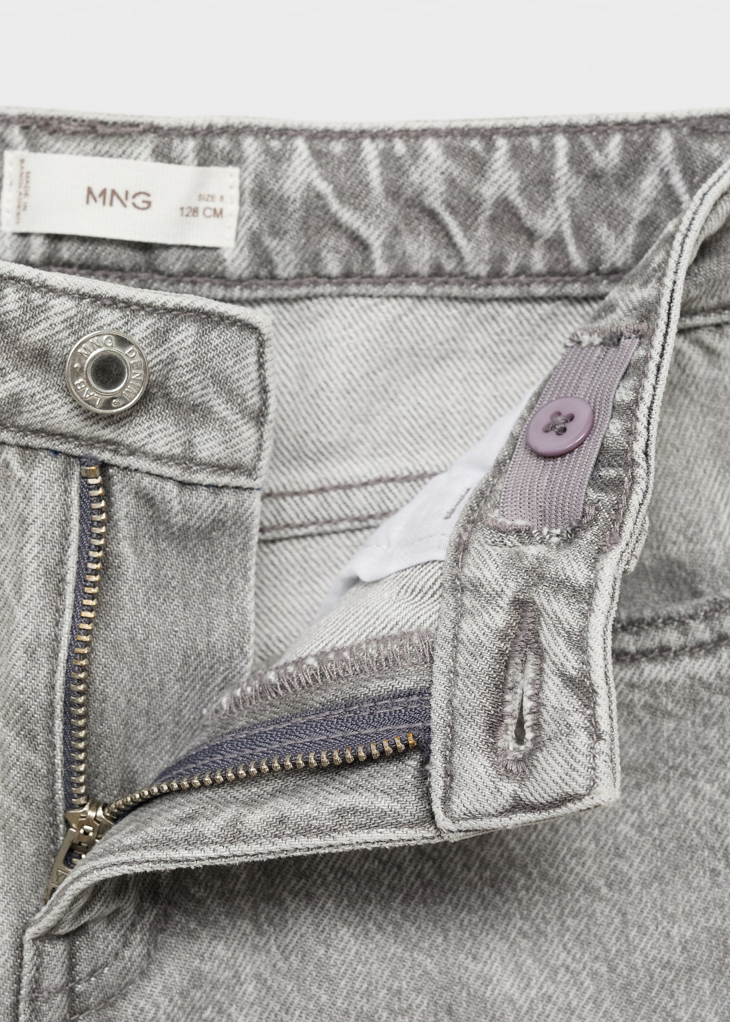 Mango jeans dad in Grey Denim - D0