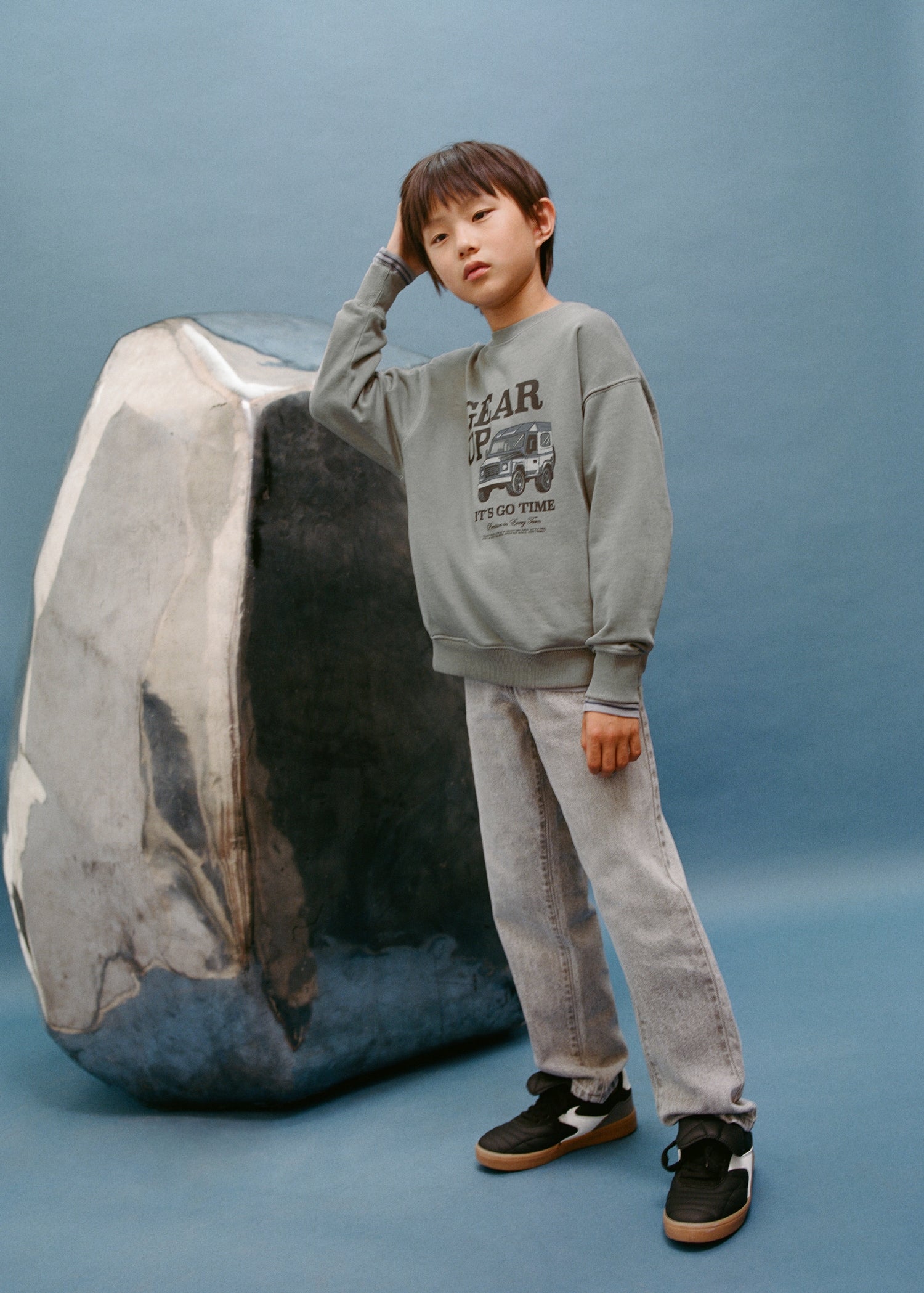 Mango jeans dad in Grey Denim - D5