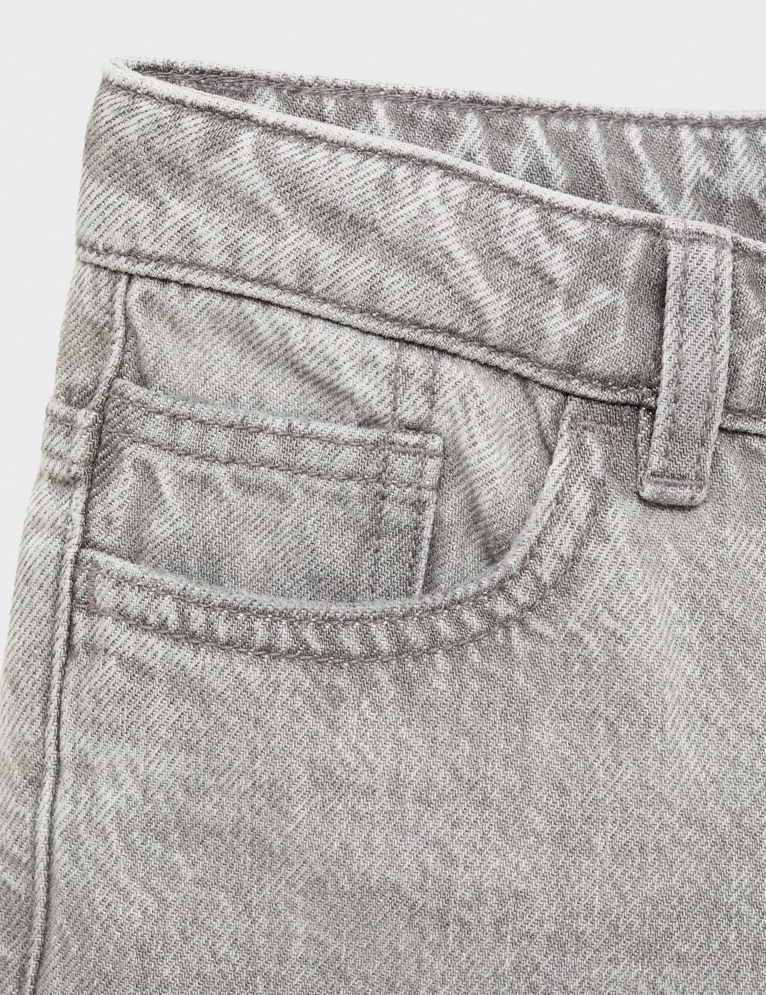 Mango jeans dad in Grey Denim - D8