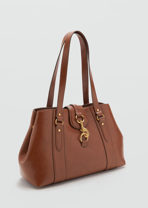 Mango citybag amazona in leather