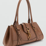 Mango shoulder bag amazona in Caramel