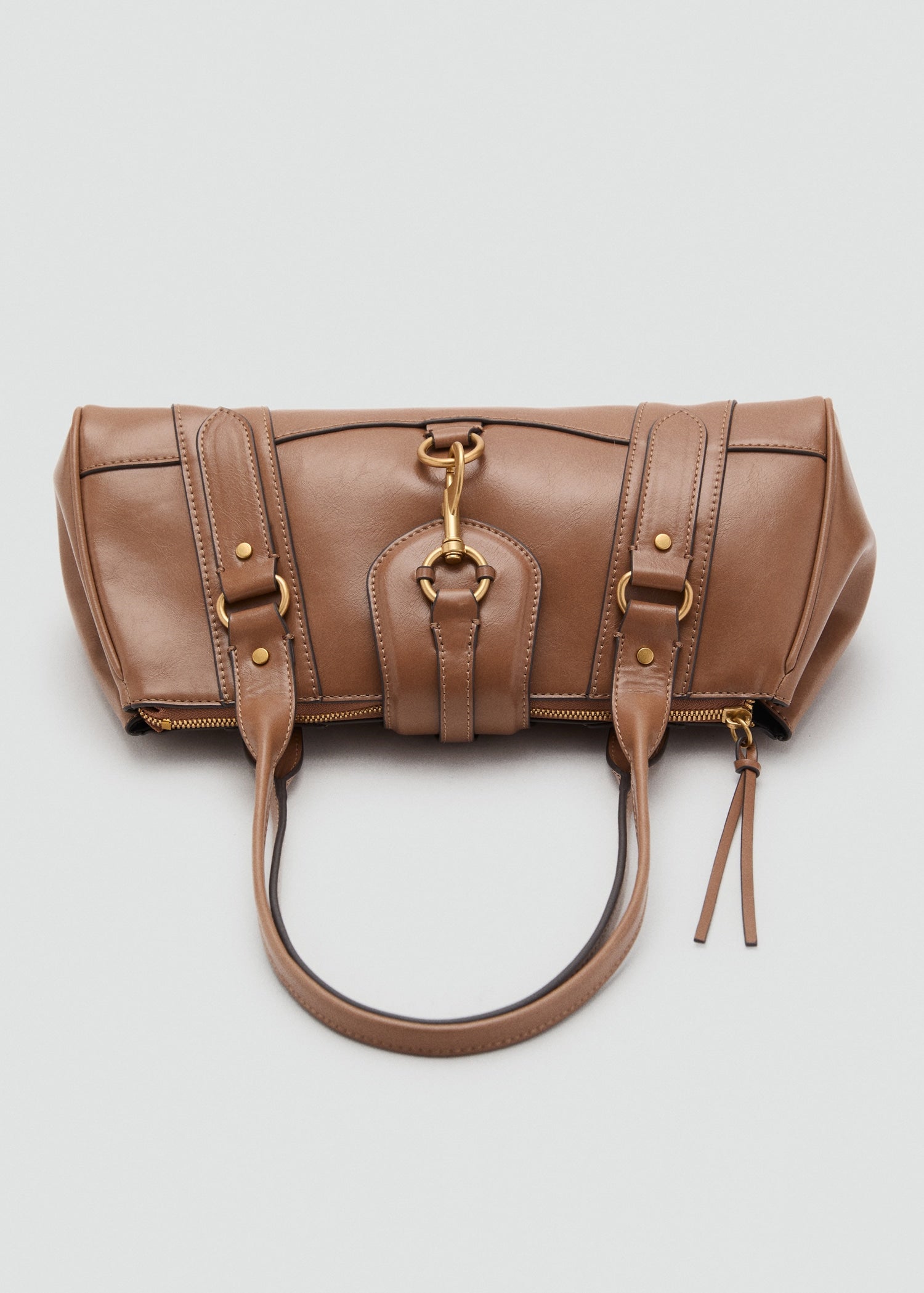 Mango shoulder bag amazona in Caramel - D3