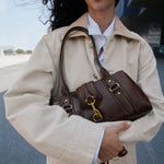 Mango shoulder bag amazona in Chocolate - 99999999_01