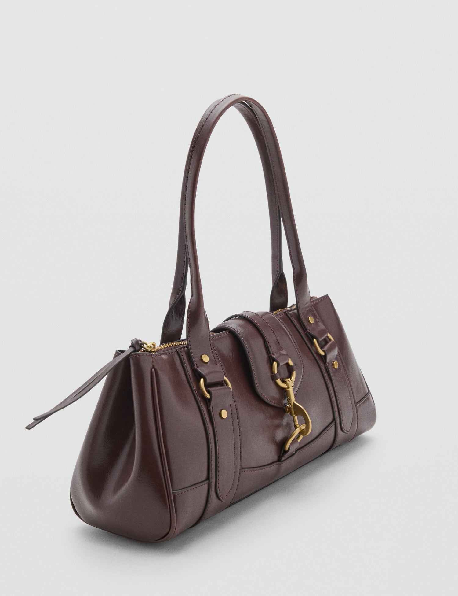 Mango shoulder bag amazona in Chocolate