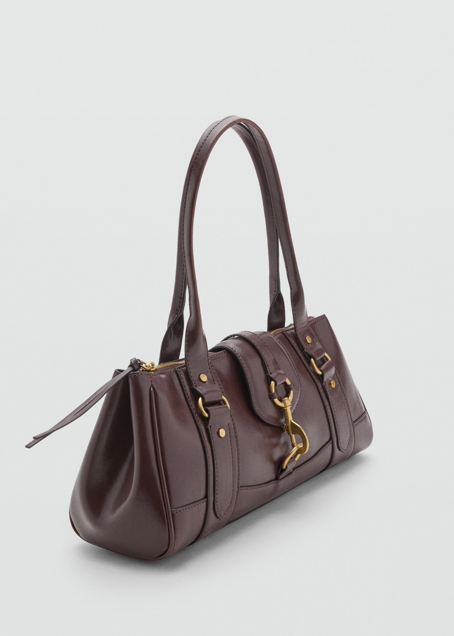 Mango shoulder bag amazona in Chocolate
