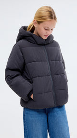 Mango puffer coat valeria in Navy Blue