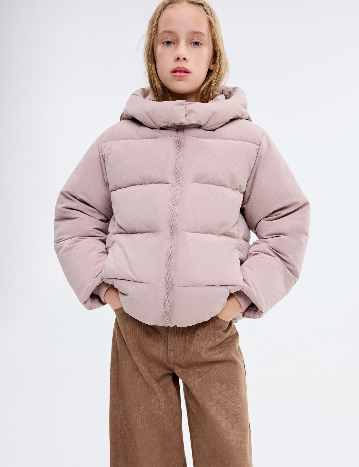 Mango puffer coat valeria in Pink