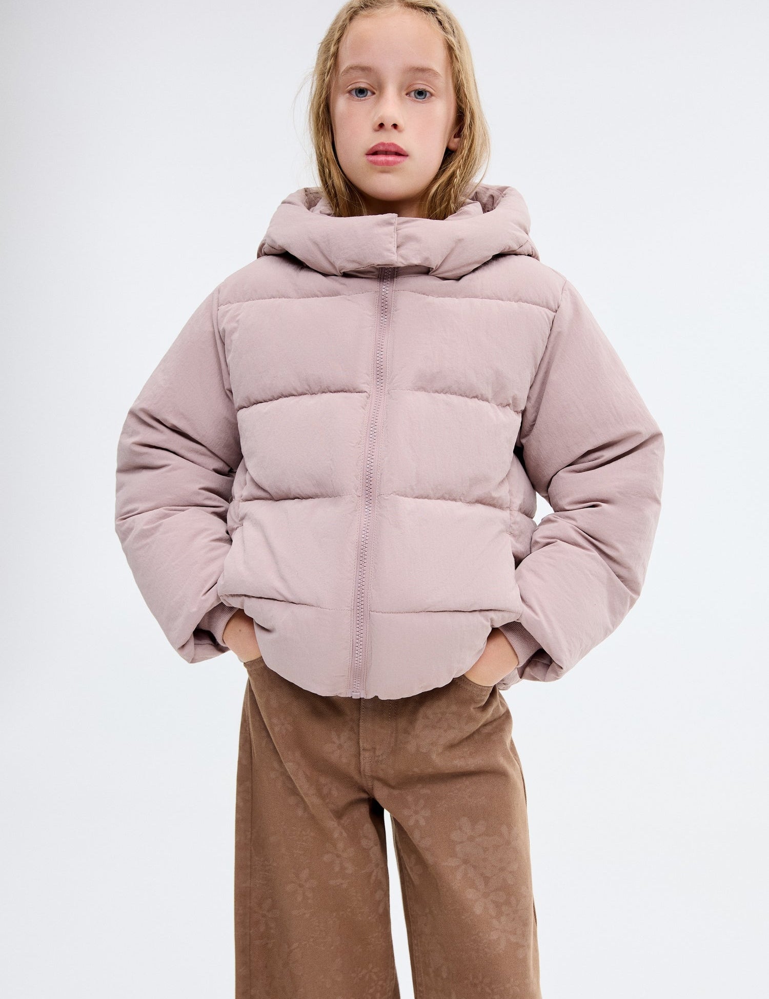 Mango puffer coat valeria in Pink