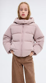 Mango puffer coat valeria in Pink