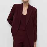 Mango blazer iguana in Garnet