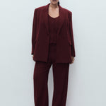 Mango blazer iguana in Garnet - D3