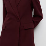 Mango blazer iguana in Garnet - D6