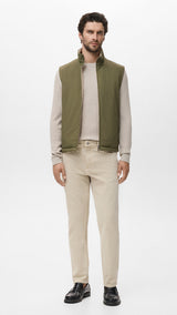 Mango outer vest nadast in Green - 99999999_01