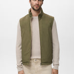 Mango outer vest nadast in Green