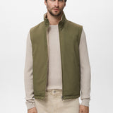 Mango outer vest nadast in Green