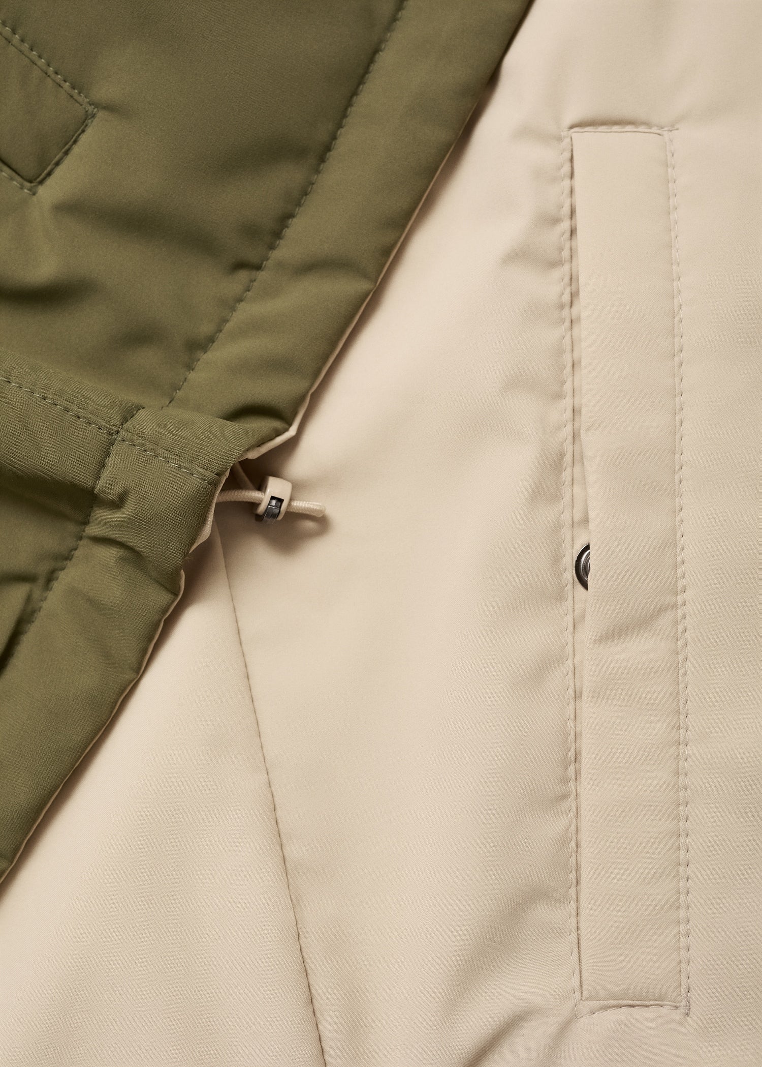 Mango outer vest nadast in Green - D0