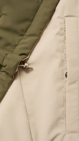 Mango outer vest nadast in Green - D0