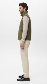 Mango outer vest nadast in Green - D2